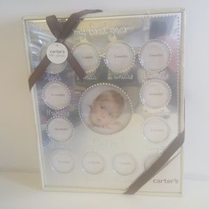 Carter`s Year of Photos Frame - Silver . Brand new